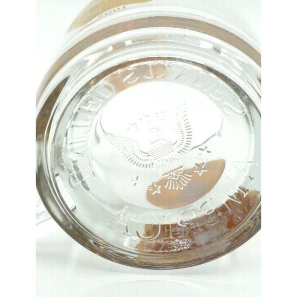 2001 Presidential Inauguration Commemorative Glass Mug with Gold Seal & Trim - Picture 6 of 6